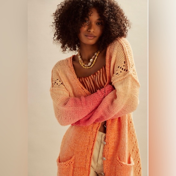 FREE PEOPLE Coastal Maxi Cardigan Size S NWT - Picture 5 of 8